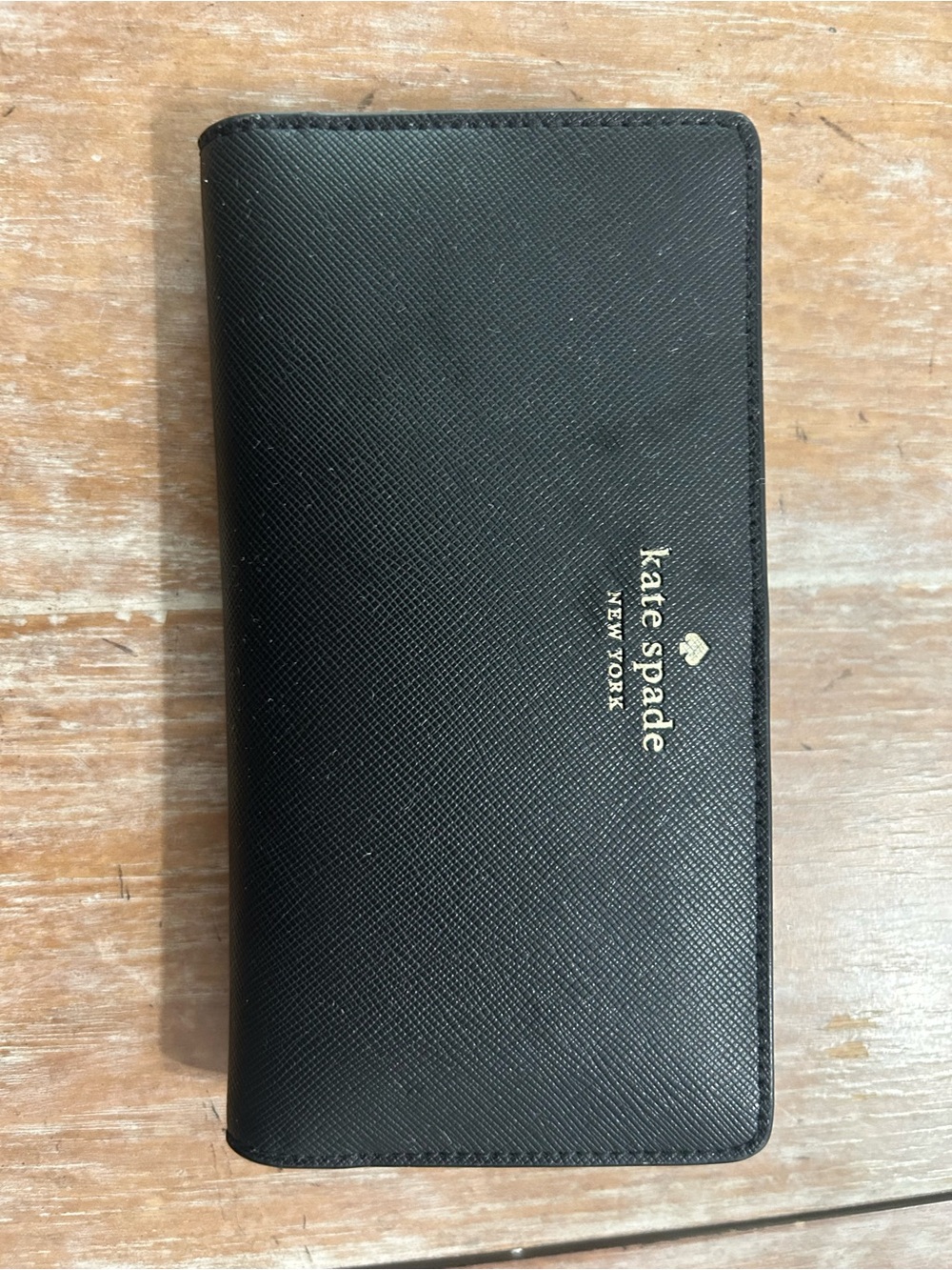 kate spade New York Black large bifold Wallet
